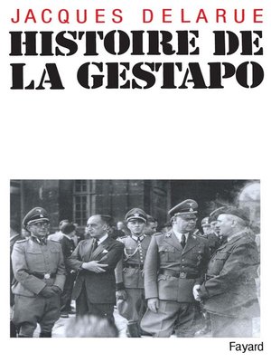 cover image of Histoire de la Gestapo